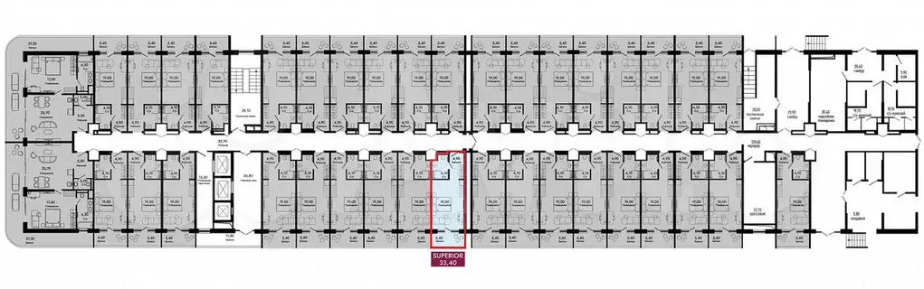 Квартира-студия, 33,4 м, 3/7 эт. - Фото 1