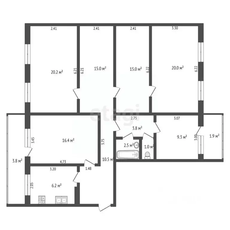 5-к кв. Марий Эл, Йошкар-Ола ул. Кирова, 15 (120.0 м) - Фото 1