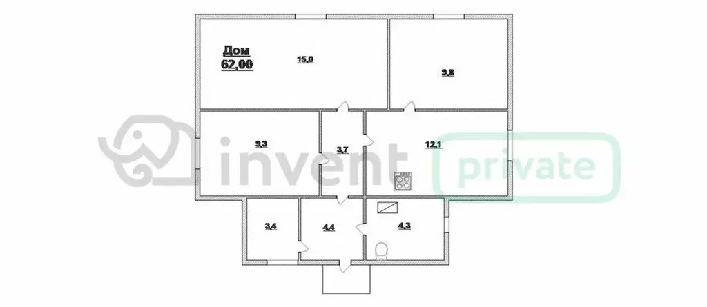 Дом в посёлок Тимофеево, Первомайская улица (62 м) - Фото 2