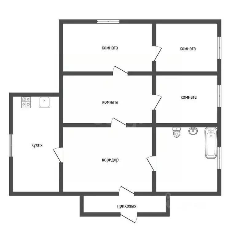 Дом в Воронежская область, Воронеж Токарная ул., 15 (66 м) - Фото 1