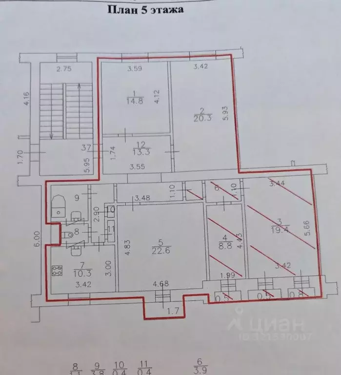 Комната Санкт-Петербург просп. Стачек, 32 (9.0 м) - Фото 2