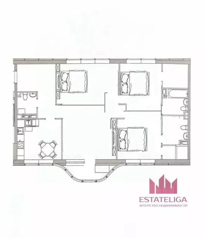 4-к кв. Москва ш. Энтузиастов, 3к2 (120.0 м) - Фото 1