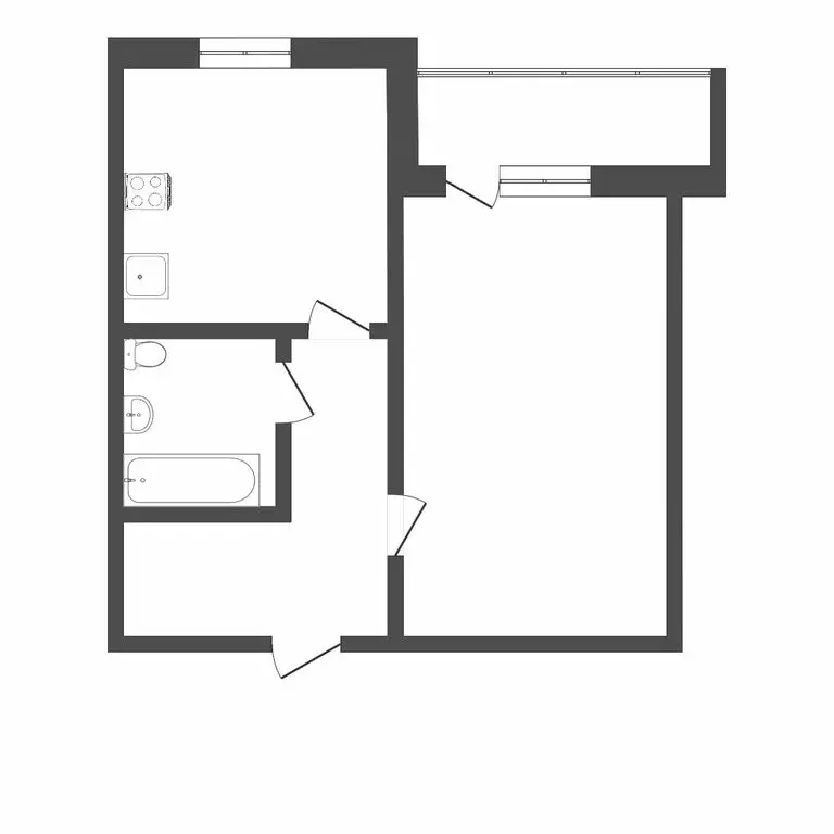 1-комнатная квартира: Тюмень, улица Муравленко, 13 (32 м) - Фото 1