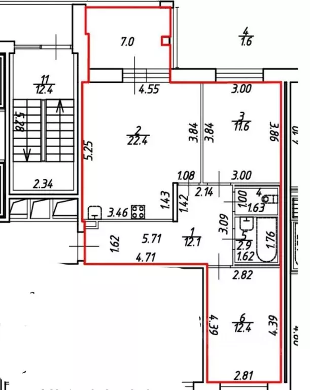 3-к кв. Санкт-Петербург Пулковское ш., 42к6 (63.0 м) - Фото 1