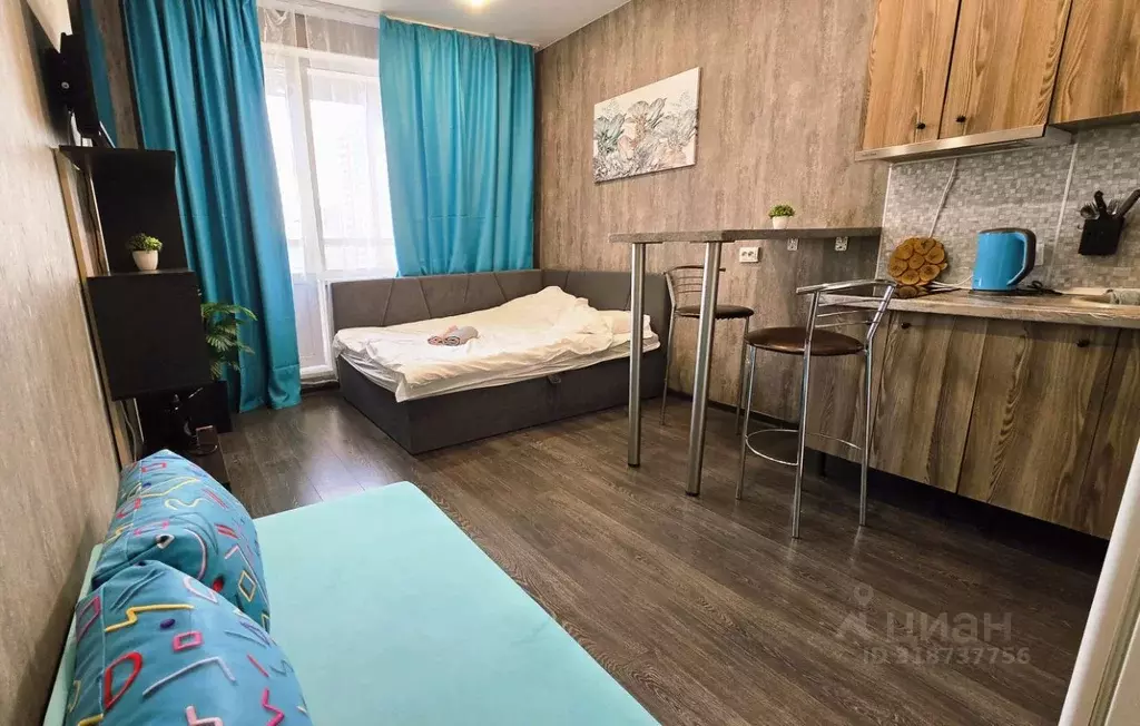 Студия Санкт-Петербург ул. Плесецкая, 10 (26.0 м) - Фото 1