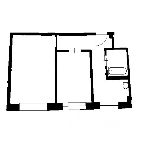 2-к кв. Башкортостан, Уфа ул. Шафиева, 12/1 (45.0 м) - Фото 1