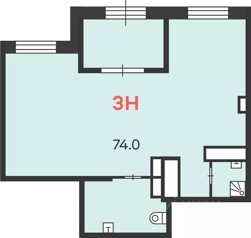 Помещение свободного назначения в Москва ул. Юных Ленинцев, 117 (74 м) - Фото 2