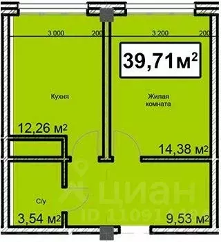 1-к кв. Ставропольский край, Ессентуки ул. Благодатная, 28 (39.71 м) - Фото 0