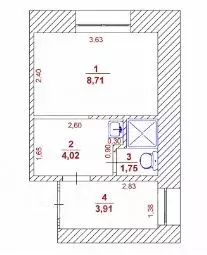1-к кв. Ульяновская область, Ульяновск ул. Рябикова, 66А (14.5 м) - Фото 0