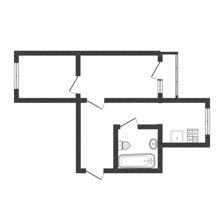 2-комнатная квартира: Белгород, улица 3-го Интернационала, 39 (44.3 м) - Фото 1