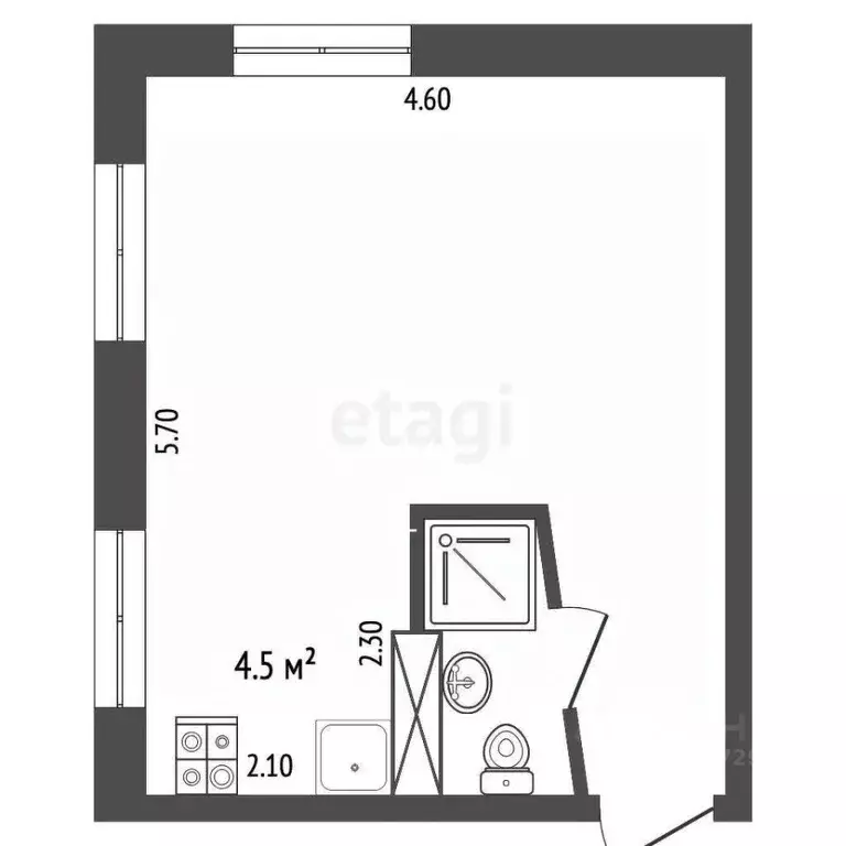 Студия Архангельская область, Архангельск ул. Розы Люксембург, 56 ... - Фото 2