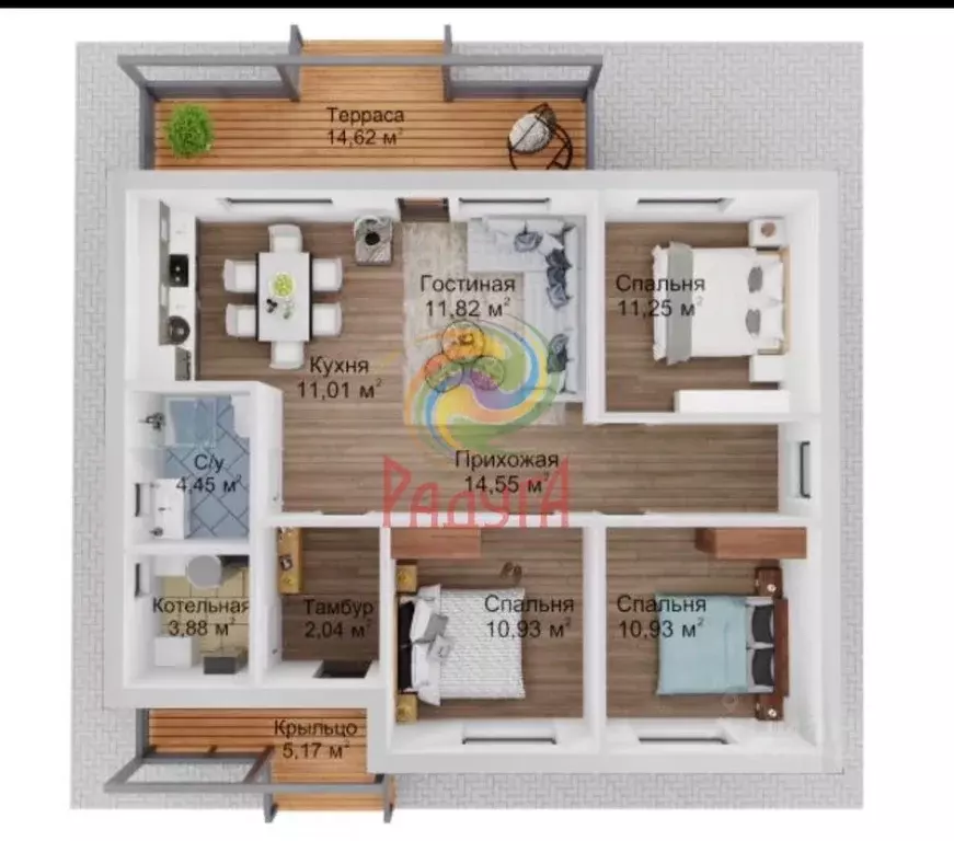 Дом в Ивановская область, Тейково ул. Богдана Хмельницкого, 27 (87 м) - Фото 2