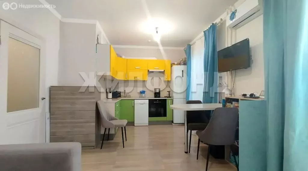 Квартира-студия: Новосибирск, улица Ясный Берег, 9 (32.5 м) - Фото 1
