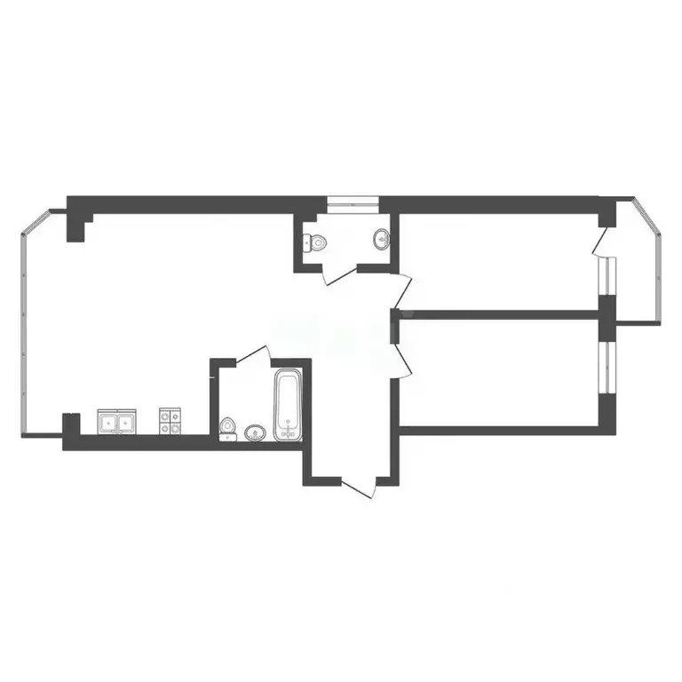 2-к кв. Ростовская область, Аксай ул. Маяковского, 11к2 (92.0 м) - Фото 1