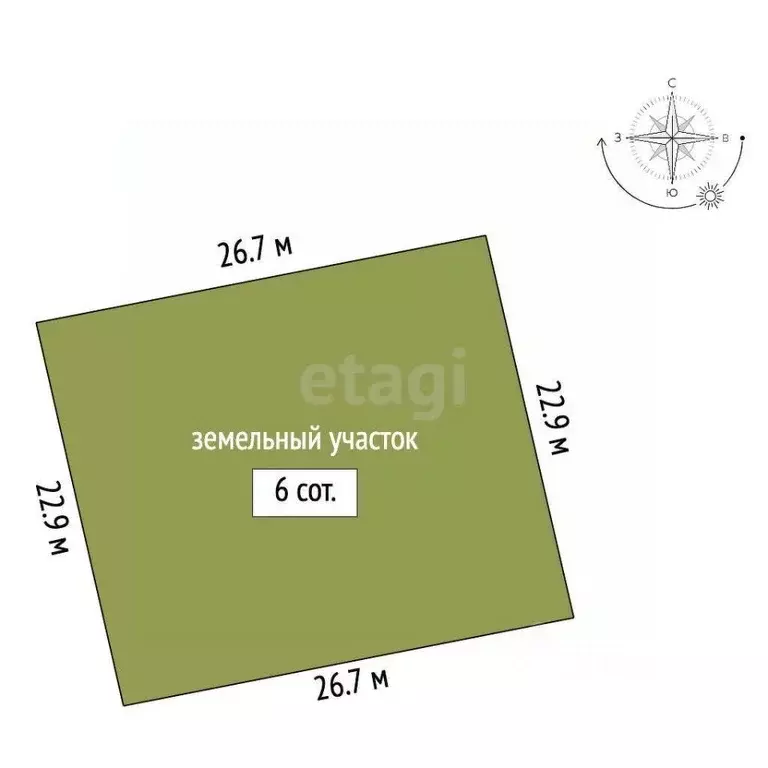 Участок в Крым, Ленинский район, с. Калиновка ул. Абденановой (6.0 ... - Фото 1