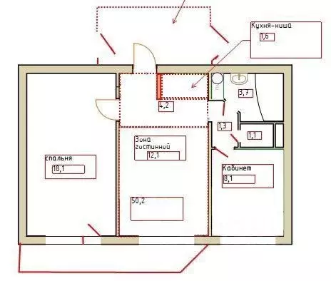 2-к кв. Архангельская область, Архангельск ул. Логинова, 53 (50.0 м) - Фото 0