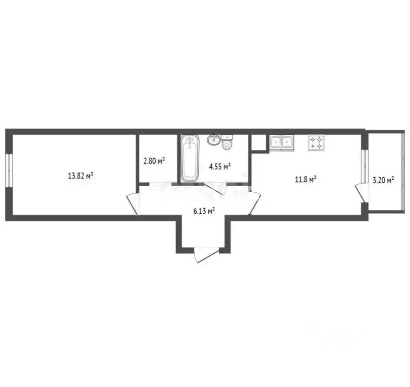 1-к кв. Санкт-Петербург просп. Юнтоловский, 47к1 (39.3 м) - Фото 2
