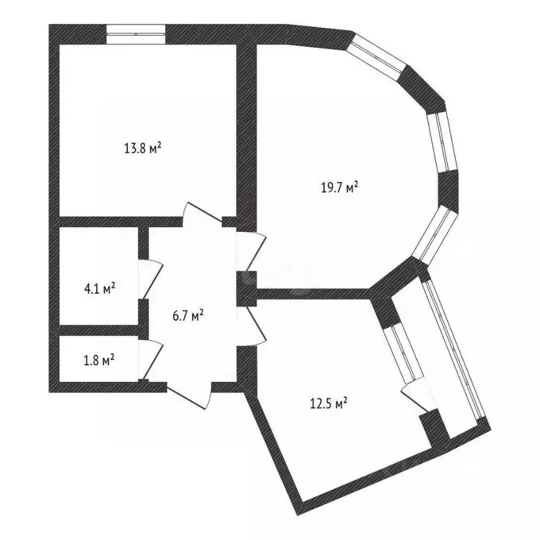2-к кв. Нижегородская область, Бор ул. Луначарского, 214 (58.6 м) - Фото 1