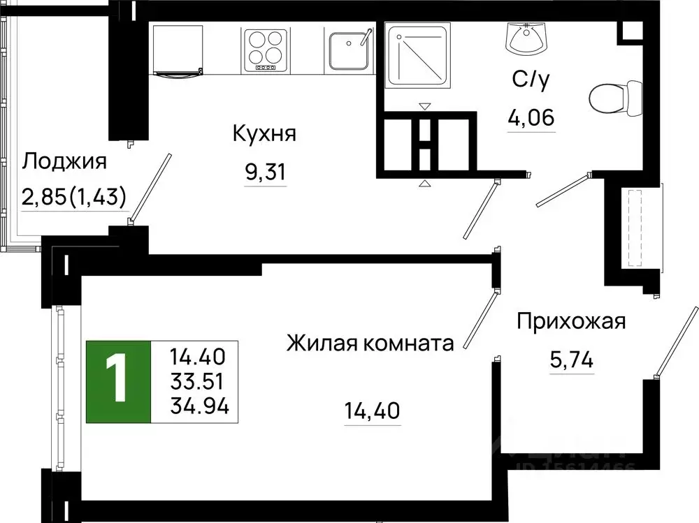 1-к кв. Ростовская область, Ростов-на-Дону Нефтекачка кв-л, Октябрь ... - Фото 0