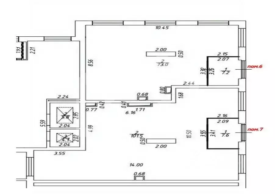 Помещение свободного назначения в Москва Боровское ш., 2Ак2 (80 м) - Фото 2