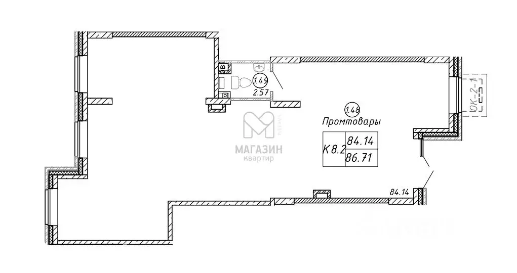Торговая площадь в Ленинградская область, Всеволожский район, ... - Фото 2