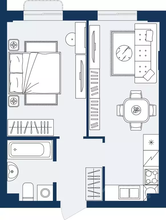 1-к кв. Дагестан, Махачкала Ипподром мкр,  (37.72 м) - Фото 1