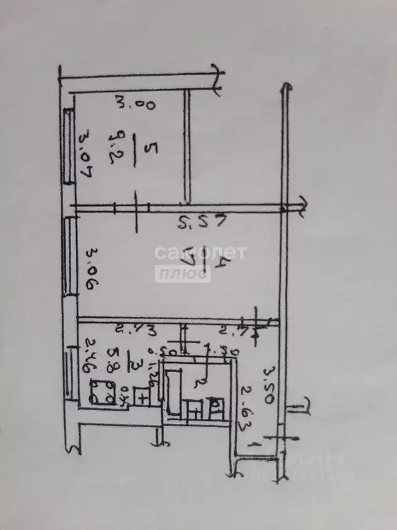 2-к кв. Липецкая область, Липецк ул. Циолковского, 32/1 (40.4 м) - Фото 2