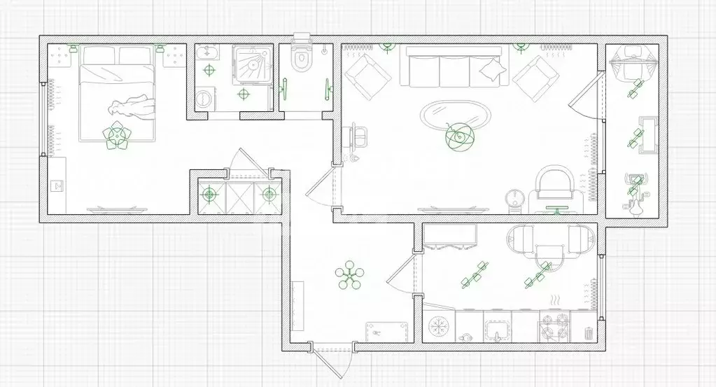 2-к кв. Омская область, Омск Новокирпичная ул., 5 (50.1 м) - Фото 0