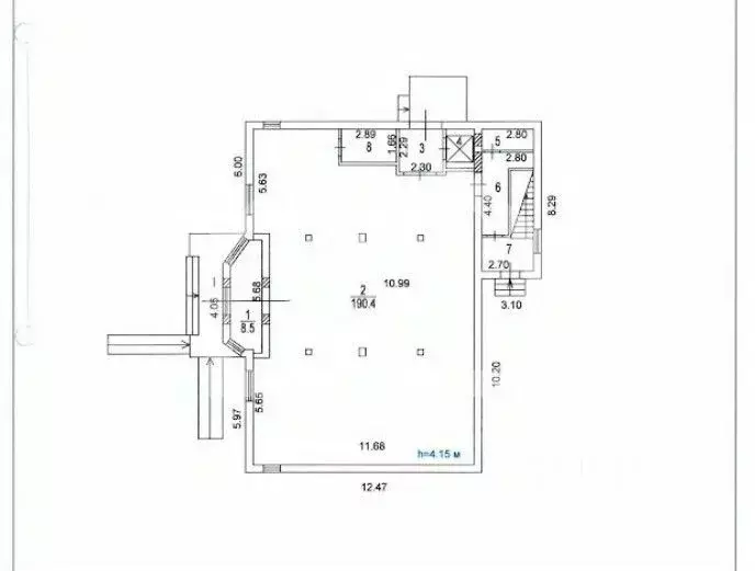 Помещение свободного назначения в Москва Кировоградская ул., 4к3А (461 ... - Фото 2