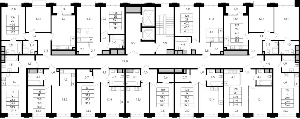 Студия Москва Михалковская ул., 48 (28.3 м) - Фото 1