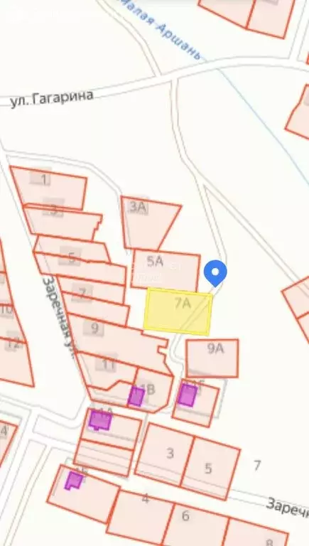 Участок в посёлок Аршан, Заречная улица (10 м) - Фото 1