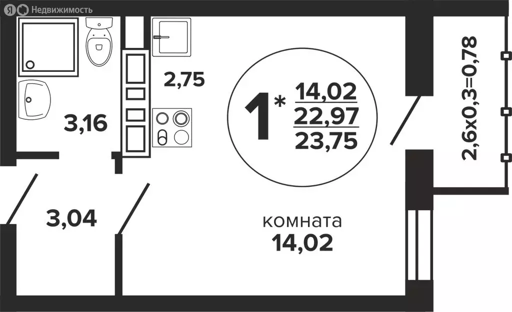 Квартира-студия: Краснодар, Прикубанский внутригородской округ, ... - Фото 0