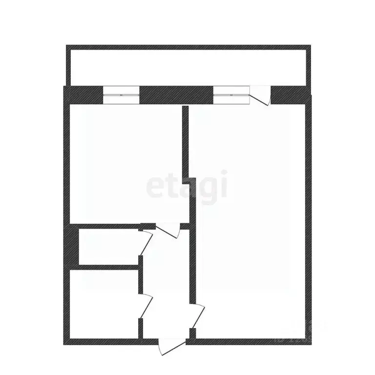 1-к кв. Московская область, Одинцово Комсомольская ул., 4 (32.6 м) - Фото 1