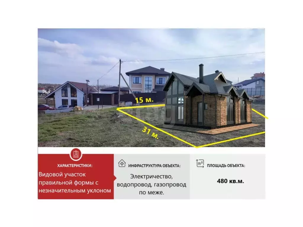 Дом в Крым, Симферопольский район, Мирновское с/пос, Дзержинец садовое ... - Фото 2