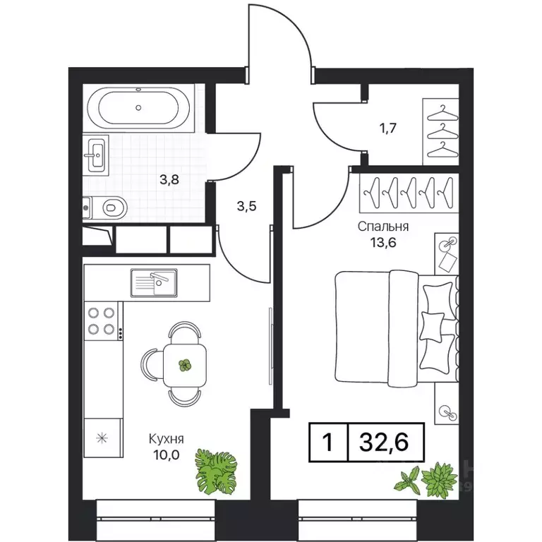 1-к кв. Московская область, Пушкино Пушкино Град жилой комплекс, к2 ... - Фото 0