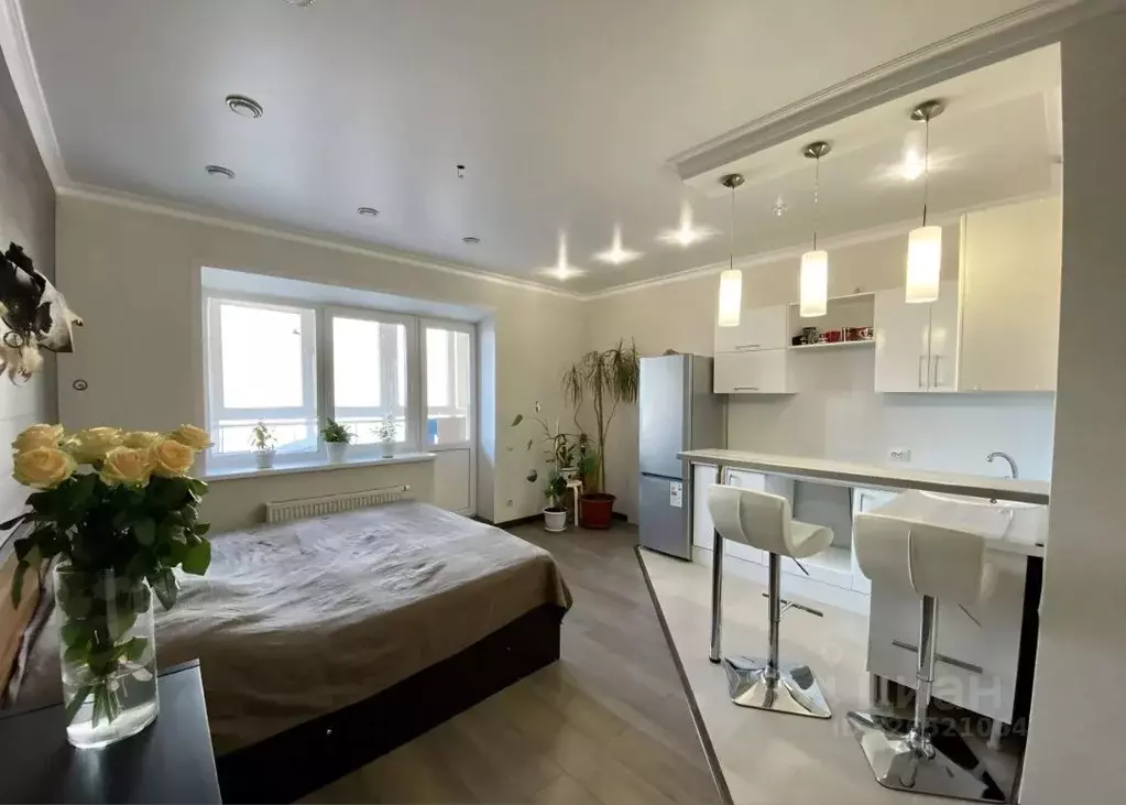 Студия Липецкая область, Липецк ул. Осканова, 1 (30.0 м) - Фото 1