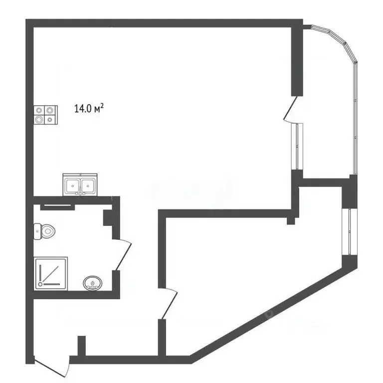 Студия Крым, Ялта муниципальный округ, Гаспра пгт ш. Севастопольское, ... - Фото 2