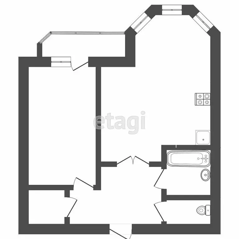 1-комнатная квартира: Саранск, улица Косарева, 48 (49 м) - Фото 0
