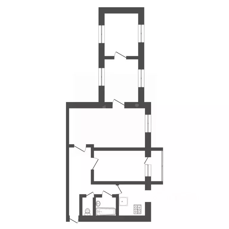 4-к кв. Тульская область, Тула просп. Ленина, 63 (86.2 м) - Фото 2