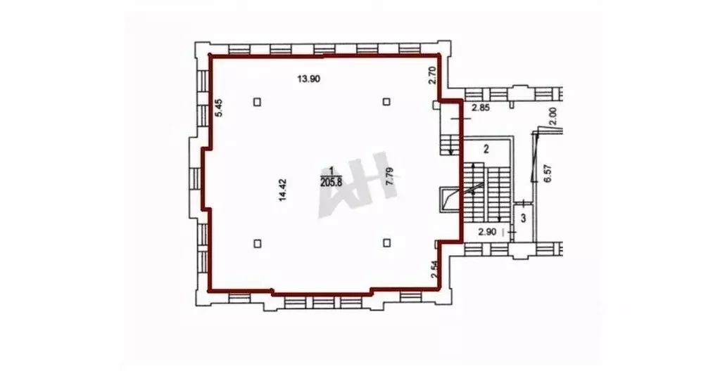 Офис в Москва пер. Нижний Сусальный, 5с2 (205 м) - Фото 2