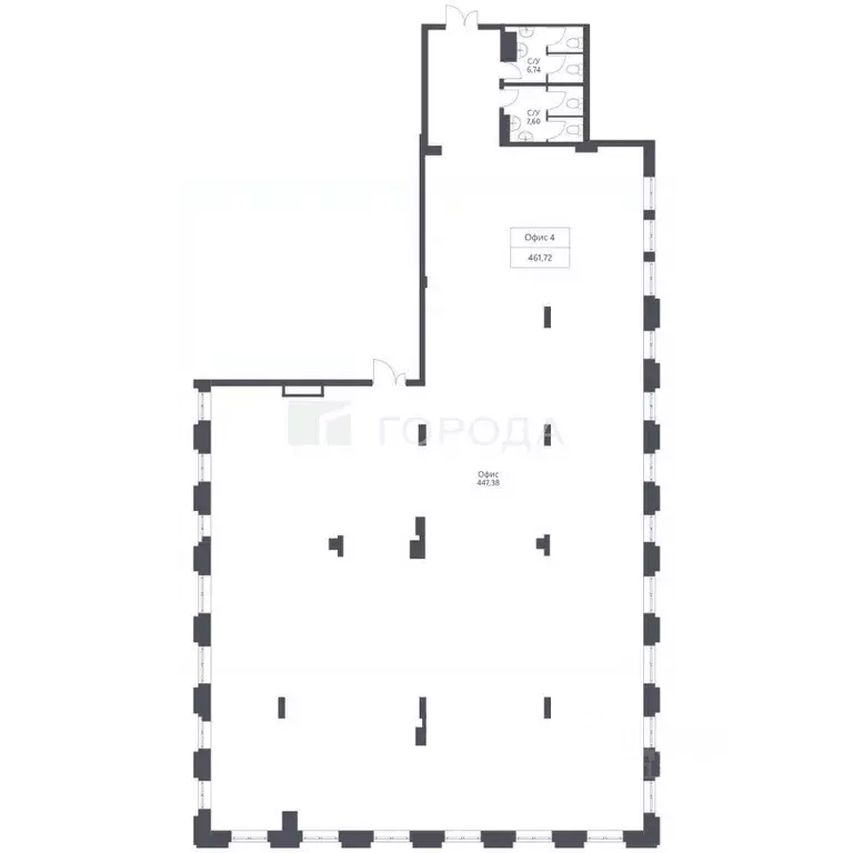 Офис в Новосибирская область, Новосибирск ул. Дуси Ковальчук, 246 (461 ... - Фото 2