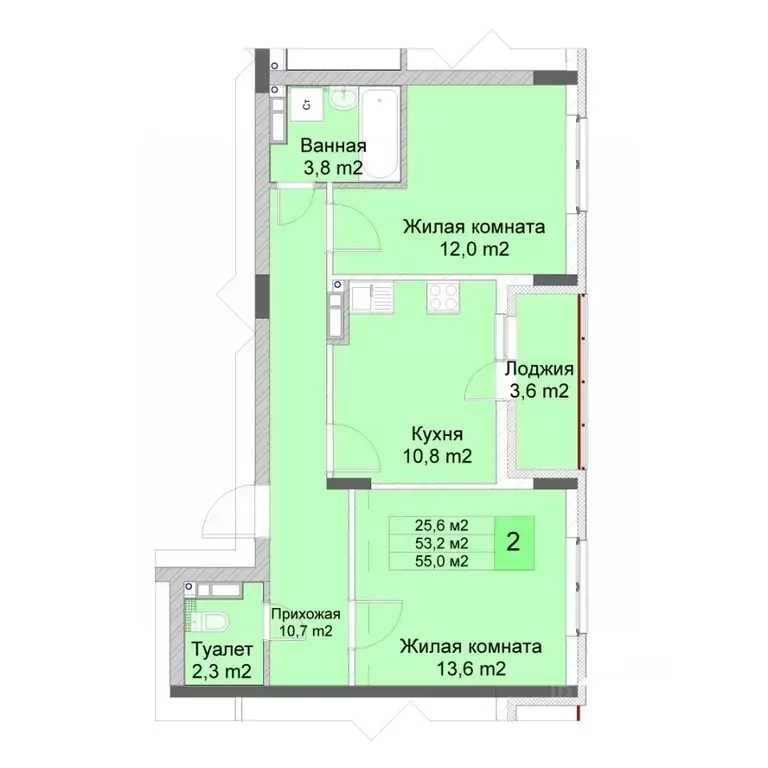 2-к кв. Нижегородская область, Нижний Новгород СНТ Расцвет - Советский ... - Фото 1