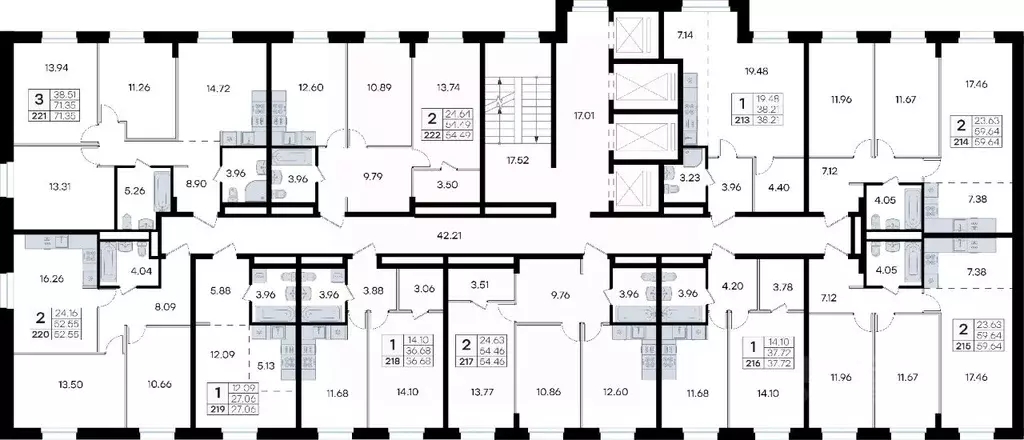 2-к кв. Приморский край, Владивосток ул. Тухачевского (52.55 м) - Фото 1