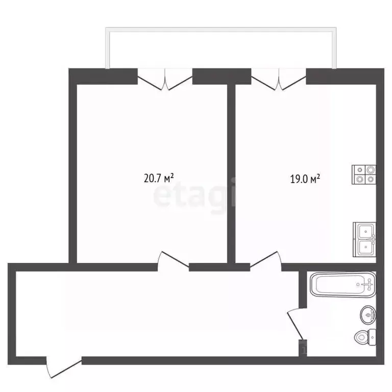 1-к кв. Вологодская область, Вологда наб. 6-й Армии, 65 (55.0 м) - Фото 2