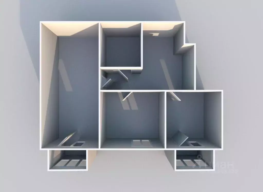 2-к кв. Курганская область, Курган Заозерный жилрайон, 16-й мкр, 12к2 ... - Фото 2