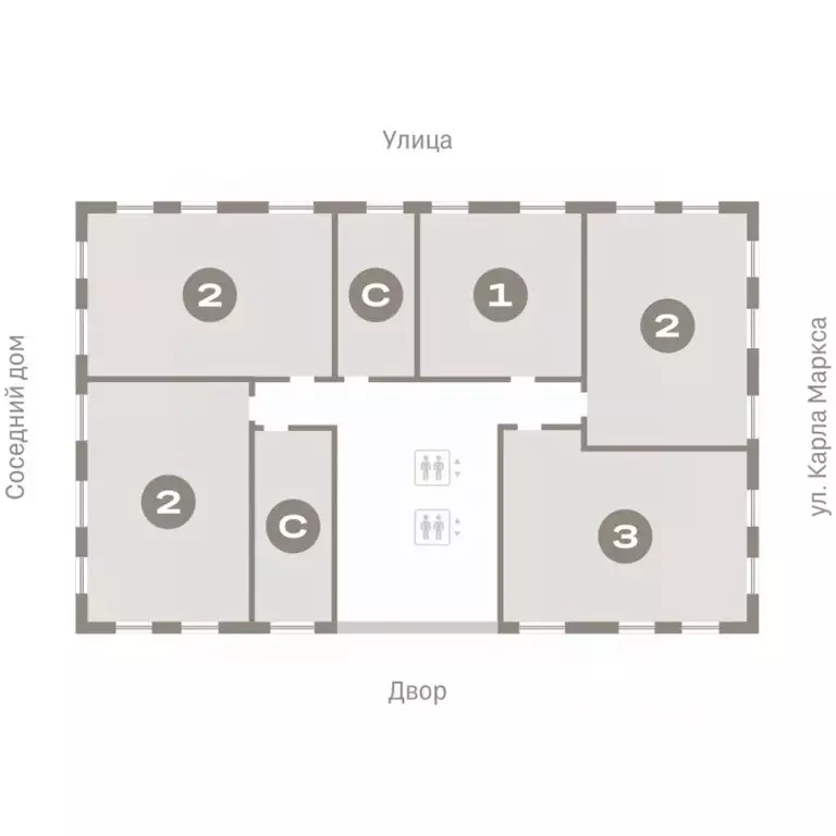 Студия Курганская область, Курган Центральный жилрайон, Дом Кино жилой ... - Фото 2