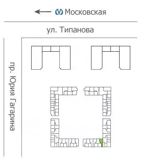 2-к кв. Санкт-Петербург ул. Типанова, 22 (67.1 м) - Фото 1