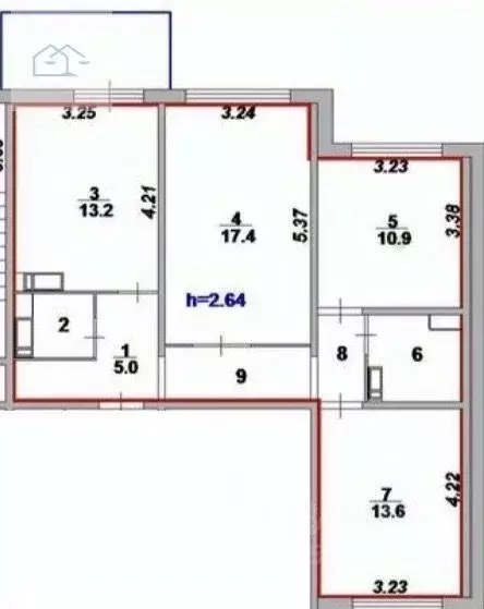 3-к кв. Воронежская область, Воронеж Крымская ул., 3/1 (75.0 м) - Фото 1