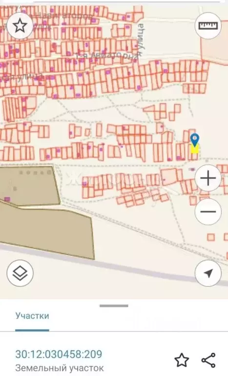 Участок в Астраханская область, Астрахань ул. 1-я Авиаторная (12.0 ... - Фото 1