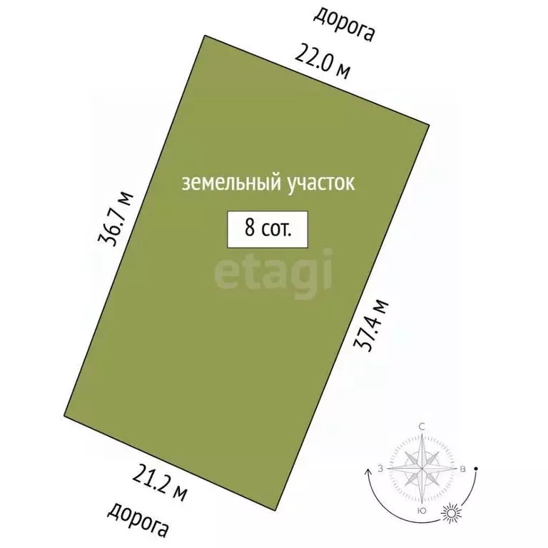 Участок в Тюменская область, Тюмень  (8.0 сот.) - Фото 2